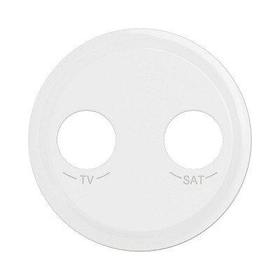 Legrand Céliane - Enjoliveur pour prise TV-SAT étoile blindée - Blanc - Réf : CB0392
