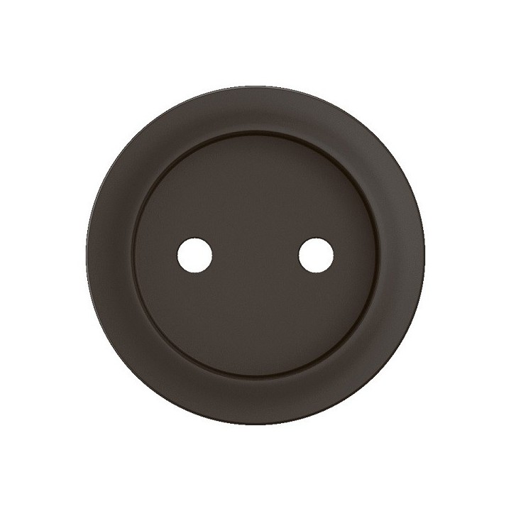 Legrand Céliane - Enjoliveur pour prise de courant fort à puit 2P - Noir - Réf : CN0110