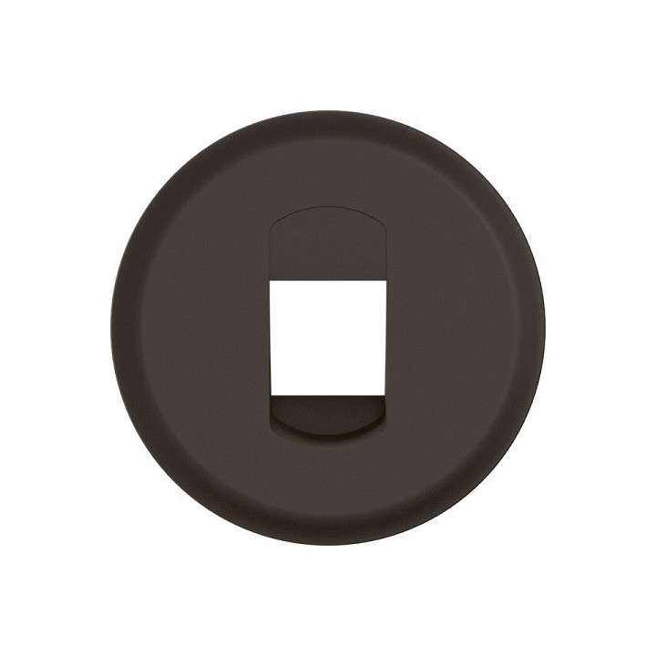 Legrand Céliane - Enjoliveur pour prise Haut-Parleur simple à poussette - Noir - Réf : CN0311
