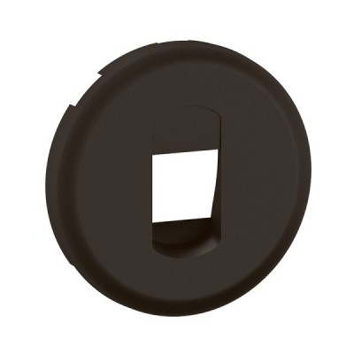 Legrand Céliane - Enjoliveur pour prise Haut-Parleur simple à poussette - Noir - Réf : CN0311
