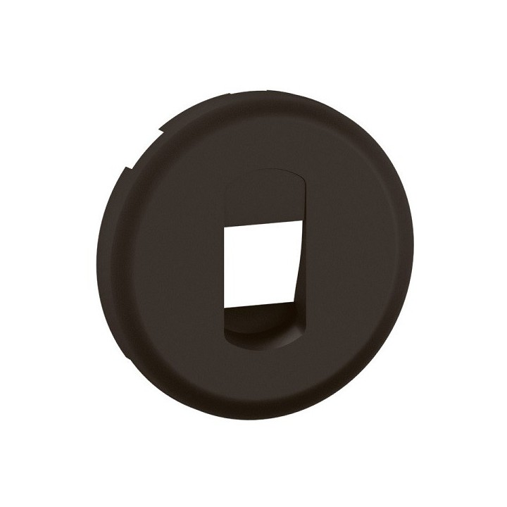 Legrand Céliane - Enjoliveur pour prise Haut-Parleur simple à poussette - Noir - Réf : CN0311
