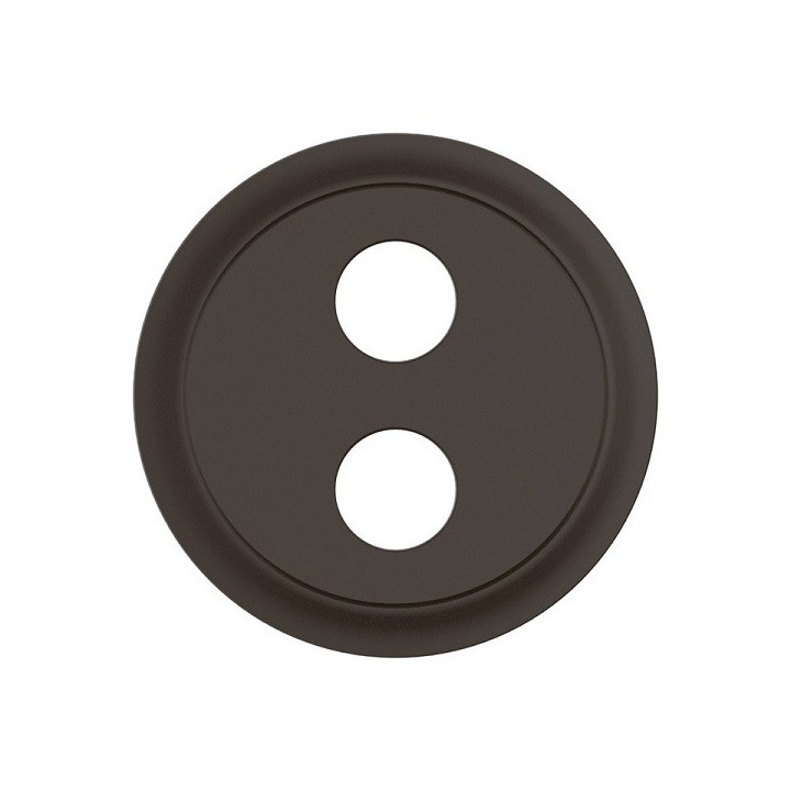 Legrand Céliane - Enjoliveur pour prise haut-parleur Banana gold simple - Noir - Réf : CN0312