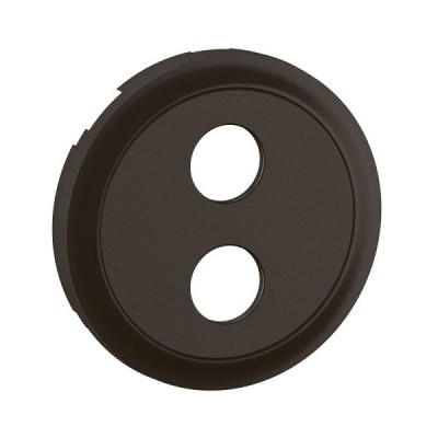 Legrand Céliane - Enjoliveur pour prise haut-parleur Banana gold simple - Noir - Réf : CN0312