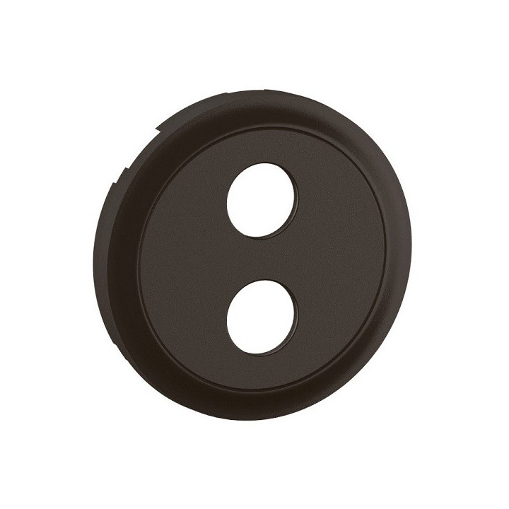 Legrand Céliane - Enjoliveur pour prise haut-parleur Banana gold simple - Noir - Réf : CN0312