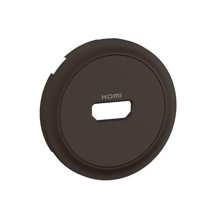 Legrand Céliane - Enjoliveur pour prise audio vidéo HDMI 2.0 Type-A préconnectorisée - Noir - Réf : CN0314