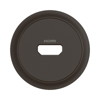 Legrand Céliane - Enjoliveur pour prise audio vidéo HDMI 2.0 Type-A préconnectorisée - Noir - Réf : CN0314