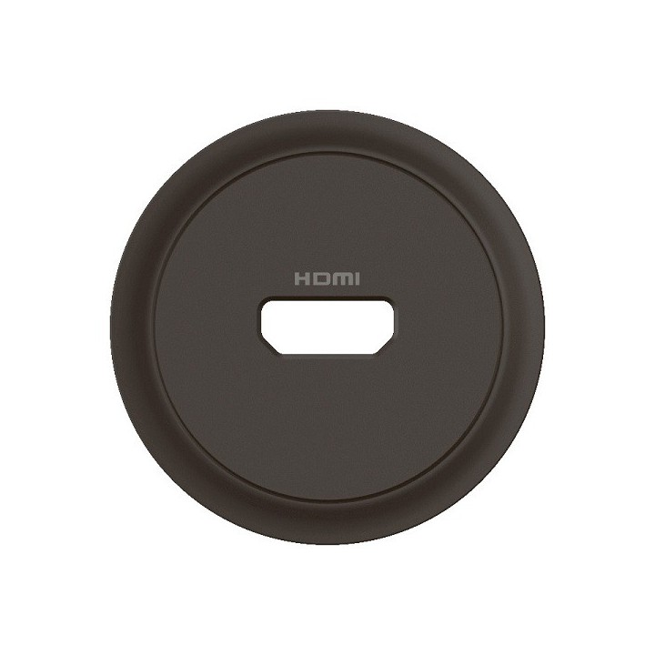 Legrand Céliane - Enjoliveur pour prise audio vidéo HDMI 2.0 Type-A préconnectorisée - Noir - Réf : CN0314