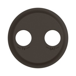 Legrand Céliane - Enjoliveur pour prise TV-SAT étoile blindée - Noir - Réf : CN0392