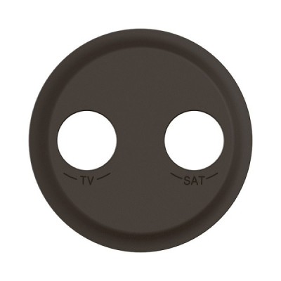 Legrand Céliane - Enjoliveur pour prise TV-SAT étoile blindée - Noir - Réf : CN0392