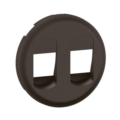 Legrand Céliane - Enjoliveur pour prise Haut-Parleur double à poussette - Noir- Réf : CN2311