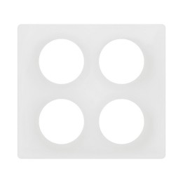 Legrand Céliane - Plaque de finition Blanc Emaillé - 2x2 postes - Réf : CP0009