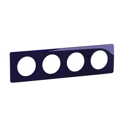 Legrand Céliane - Plaque de finition Bleu de Four - 4 postes - Réf : CP0304