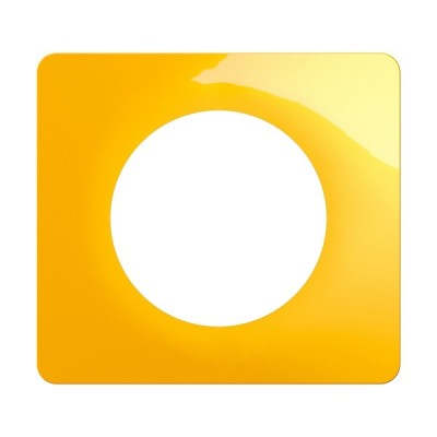 Legrand Céliane - Plaque de finition Jaune Safran - 1 poste - Réf : CP0401