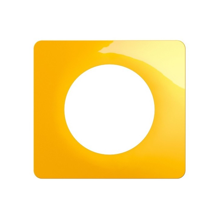 Legrand Céliane - Plaque de finition Jaune Safran - 1 poste - Réf : CP0401
