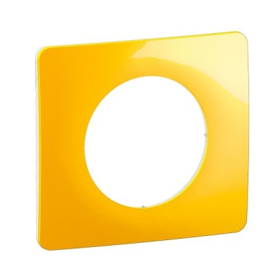 Legrand Céliane - Plaque de finition Jaune Safran - 1 poste - Réf : CP0401
