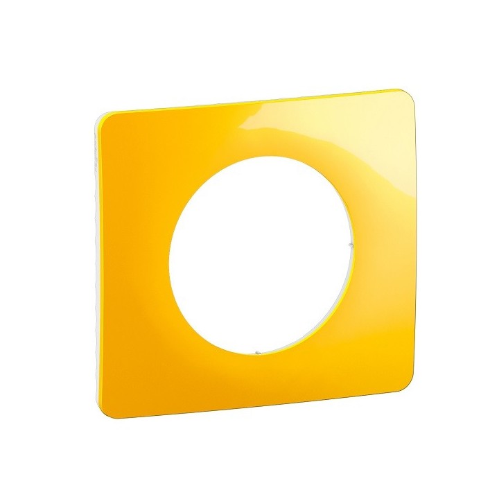 Legrand Céliane - Plaque de finition Jaune Safran - 1 poste - Réf : CP0401