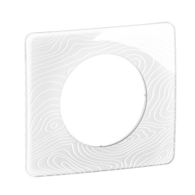 Legrand Céliane - Plaque de finition Blanc Relief - 1 poste - Réf : CP0601