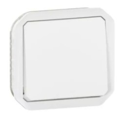 Legrand - Commande réversible va-et-vient ou poussoir 10AX à composer pour pose saillie ou encastrée - Blanc - Réf : 069756L