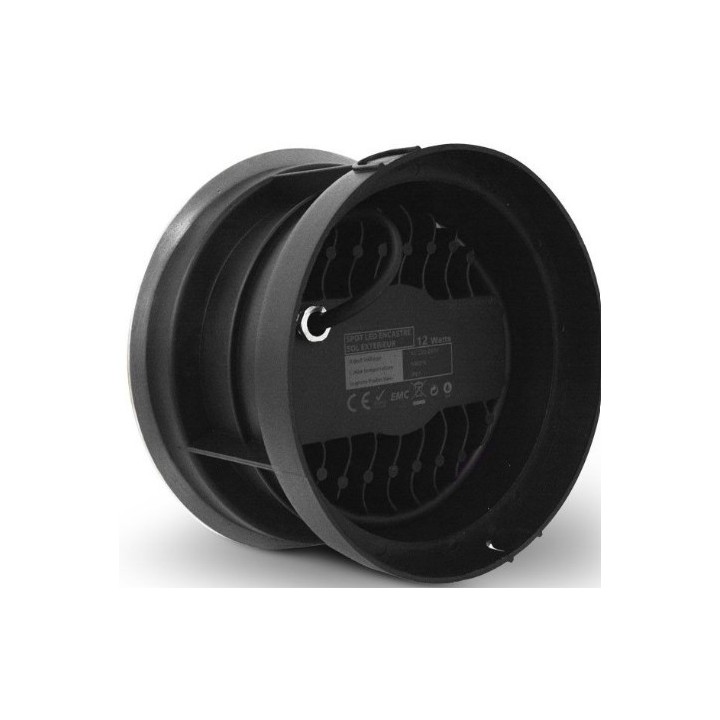 Miidex Lighting - Spot LED Encastrable Sol Rond 12W 3000K Inox 316 L - Réf : 677935