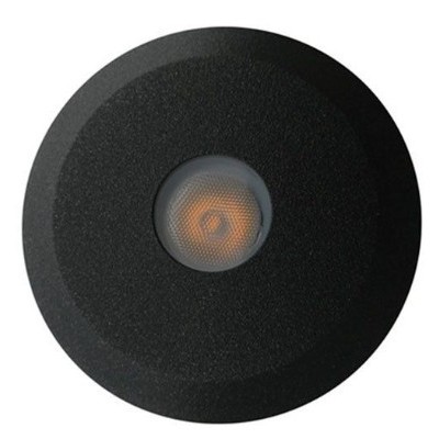 Miidex Lighting - Spot LED Encastrable Sol Rond Noir 1.6W 165LM 2900K - Réf : 400062