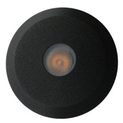Miidex Lighting - Spot LED Encastrable Sol Rond Noir 14.5W 360LM 2900K - Réf : 400063