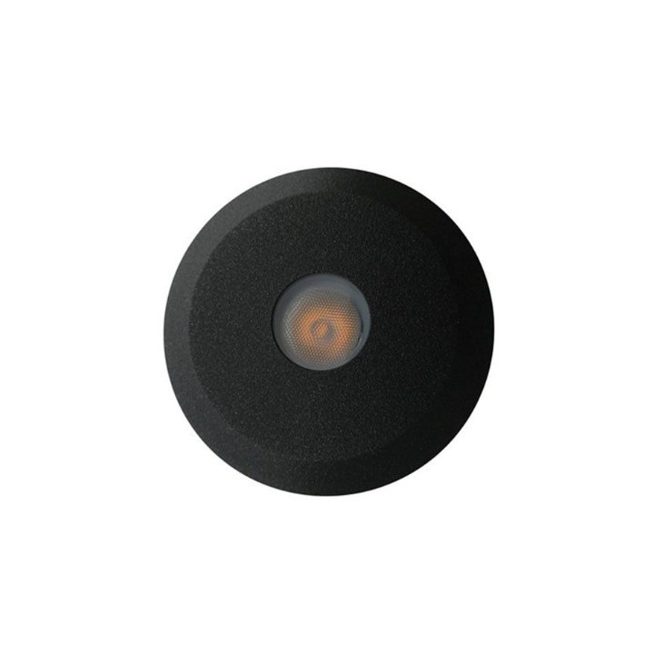 Miidex Lighting - Spot LED Encastrable Sol Rond Noir 14.5W 360LM 2900K - Réf : 400063