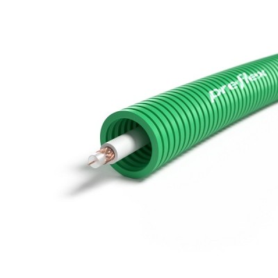 PREFLEX - Gaine électrique ICTA préfilée câble TV 17VATC - Ø20 mm - Couronne de 50m - Réf : PFV20ETV17B