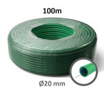 PREFLEX - Gaine électrique ICTA D20 verte double peau - Ø20m - Couronne de 100m - Réf : PFVB20TF