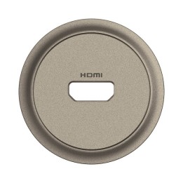 Legrand Céliane - Enjoliveur pour prise audio vidéo HDMI 2.0 Type-A préconnectorisée - Titanium - Réf : CT0314