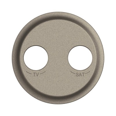 Legrand Céliane - Enjoliveur pour prise TV-SAT étoile blindée - Titanium - Réf : CT0392