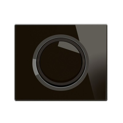 Legrand Céliane - Enjoliveur spécifique pour mécanisme à anneau - Verre Onyx Noir - Réf : CB0006