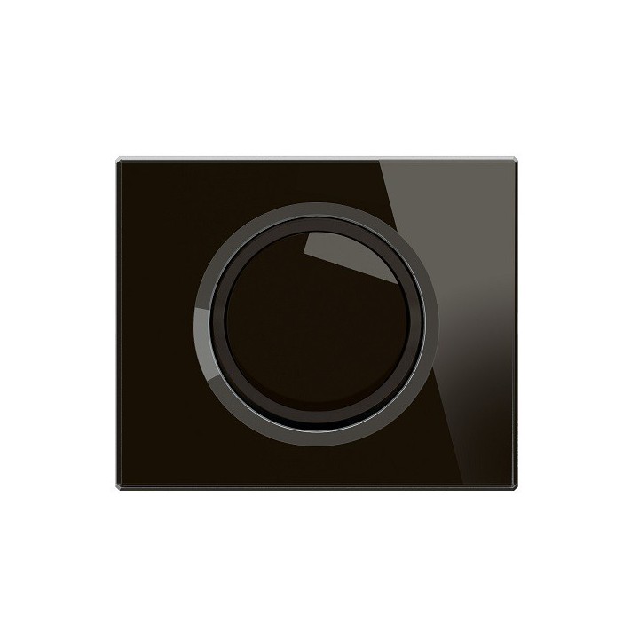Legrand Céliane - Enjoliveur spécifique pour mécanisme à anneau - Verre Onyx Noir - Réf : CB0006