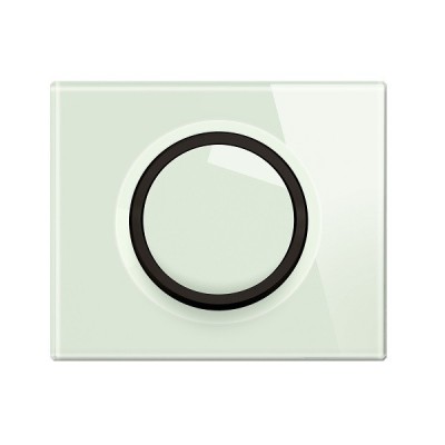 Legrand Céliane - Enjoliveur spécifique pour mécanisme à anneau - Verre Opale Blanc - Réf : CB1006