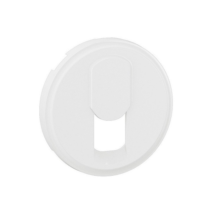 Legrand Céliane - Enjoliveur pour prise simple RJ45 blindée catégorie6A STP Grade 3 TV - Blanc Antimicrobien - Réf : CB8027