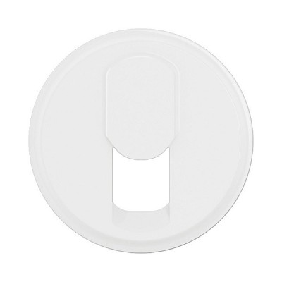 Legrand Céliane - Enjoliveur pour prise simple RJ45 blindée catégorie6A STP Grade 3 TV - Blanc Antimicrobien - Réf : CB8027