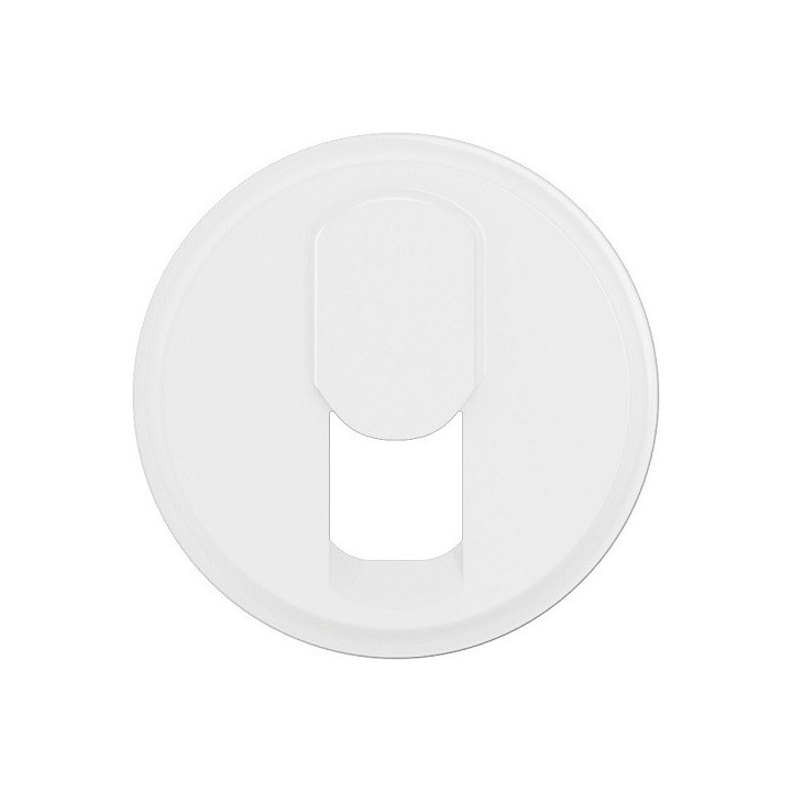 Legrand Céliane - Enjoliveur pour prise simple RJ45 blindée catégorie6A STP Grade 3 TV - Blanc Antimicrobien - Réf : CB8027