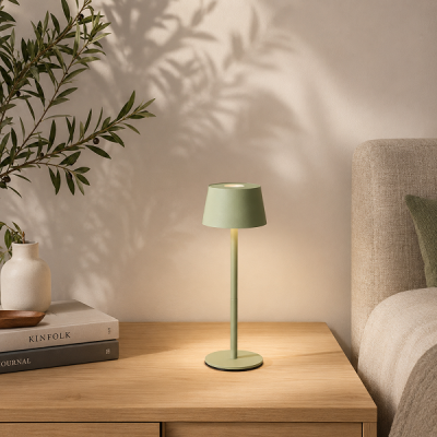 Brilliant - Jona - Lampe de table extérieur-intérieur sans fil LED - 25cm verte - 3000K - 2W - Réf : G4090004