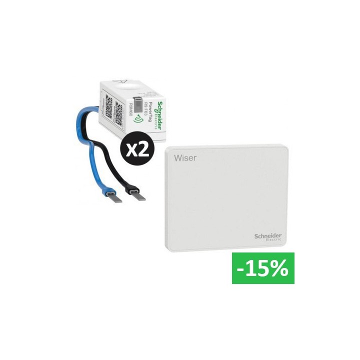 Schneider - Wiser - Kit énergie + solaire : suivi consommation et production - Réf : CCT6080PS