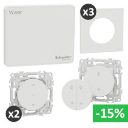 Schneider - Wiser - Kit centralisation volets roulants : commandes groupées programmables - Réf : S670131