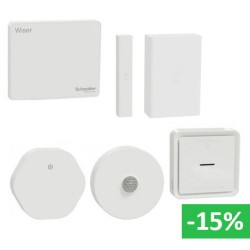 Schneider - Wiser - Kit détection anomalies : surveillance maison en vacances - Réf : S590012SV