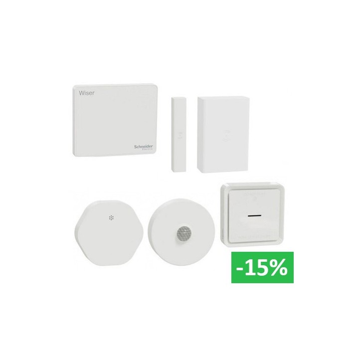 Schneider - Wiser - Kit détection anomalies : surveillance maison en vacances - Réf : S590012SV