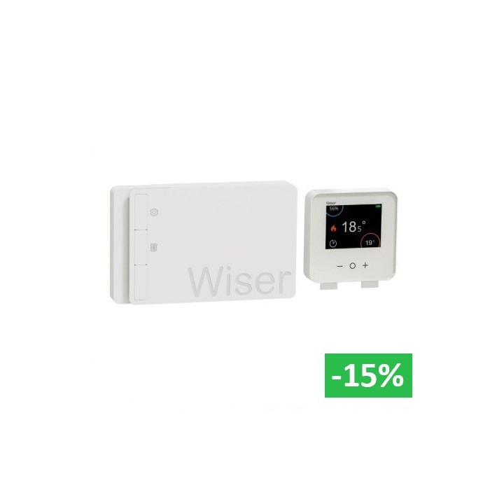 Schneider - Wiser - Thermostat connecté chaudière On/Off ou Opentherm - Génération 2 - Réf : CCTFR6901G2
