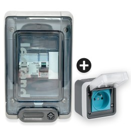 Legrand - Kit recharge pour véhicule électrique + Prise Witty saillie - Réf : XEV080-01-Précablé