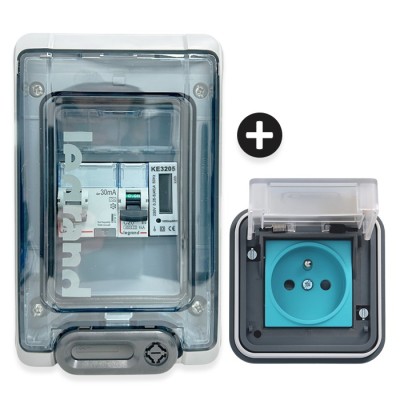 Legrand - Kit recharge pour véhicule électrique + Compteur énergie 45A + Prise Witty encastrée - Réf : XEV081-02-Précablé