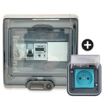 Legrand - Kit recharge pour véhicule électrique + Compteur énergie WIFI + Prise Witty encastrée - Réf : XEV081-04-Précablé