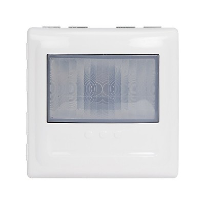 Legrand Mosaic - Détecteur mural avec dérogation 2 fils sans neutre infrarouge 100W LED - 2 modules blanc - Réf : 078459A