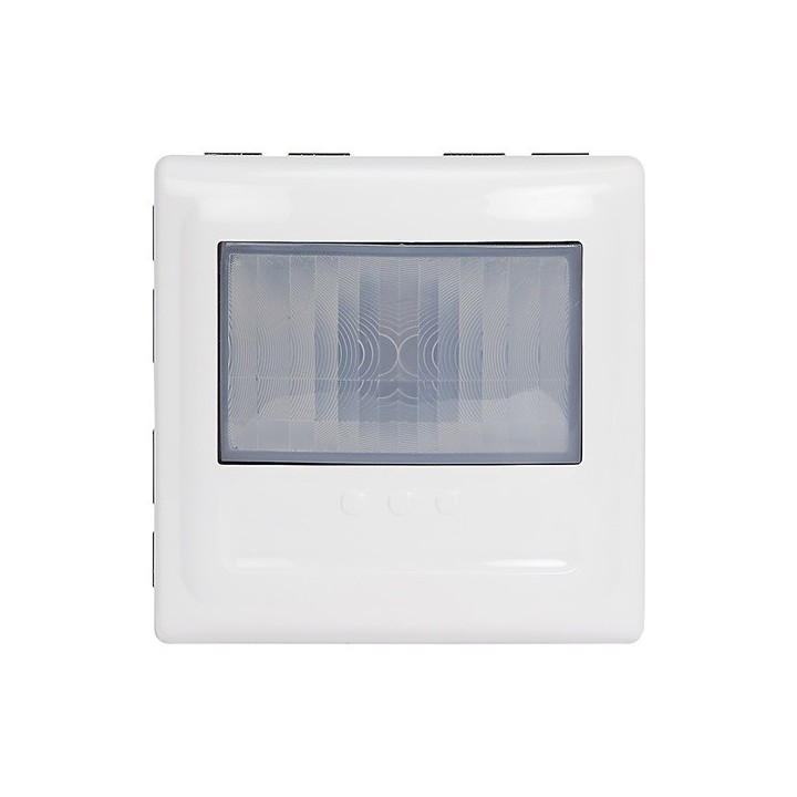 Legrand Mosaic - Détecteur mural avec dérogation 2 fils sans neutre infrarouge 100W LED - 2 modules blanc - Réf : 078459A