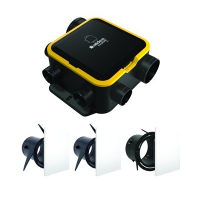 Aldes - VMC simple flux individuelle autoréglable - EasyHOME AUTO DHU COMPACT - Réf : 11026050
