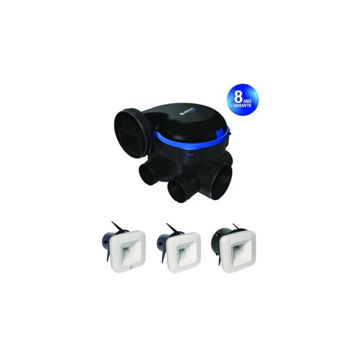 Aldes - VMC simple flux individuelle hygroréglable - EasyHOME HYGRO Classic BDH - Réf : 11033531