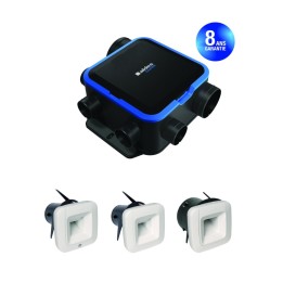 Aldes - VMC simple flux individuelle hygroréglable - EasyHOME HYGRO COMPACT Classic avec Bouches BDH ELEC - Réf : 11033549